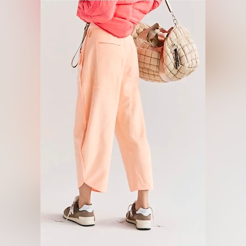 NWT Free People Timko Pants Pastel Peach S - Picture 3 of 5